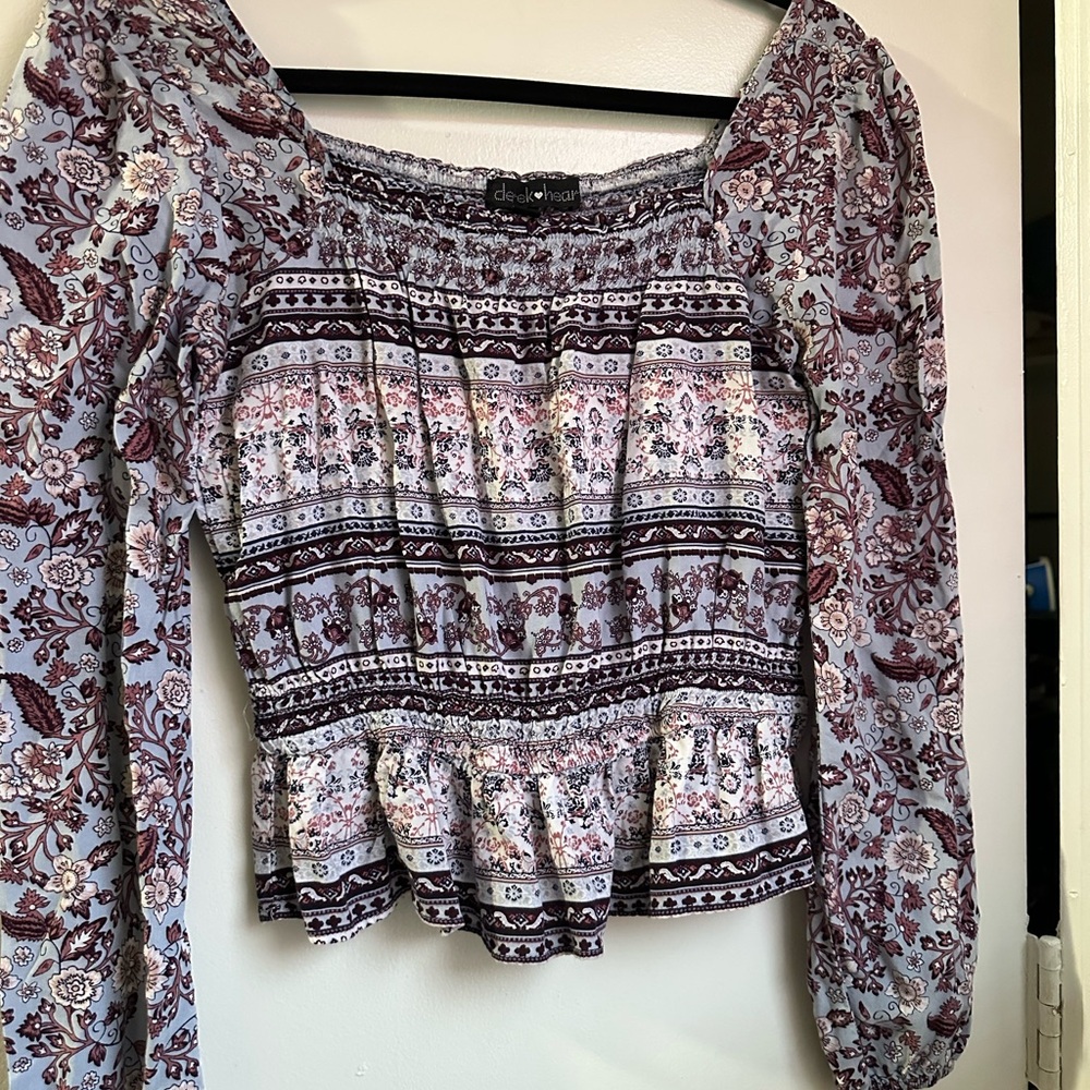 Derek Heart Multicolor Floral Blouse